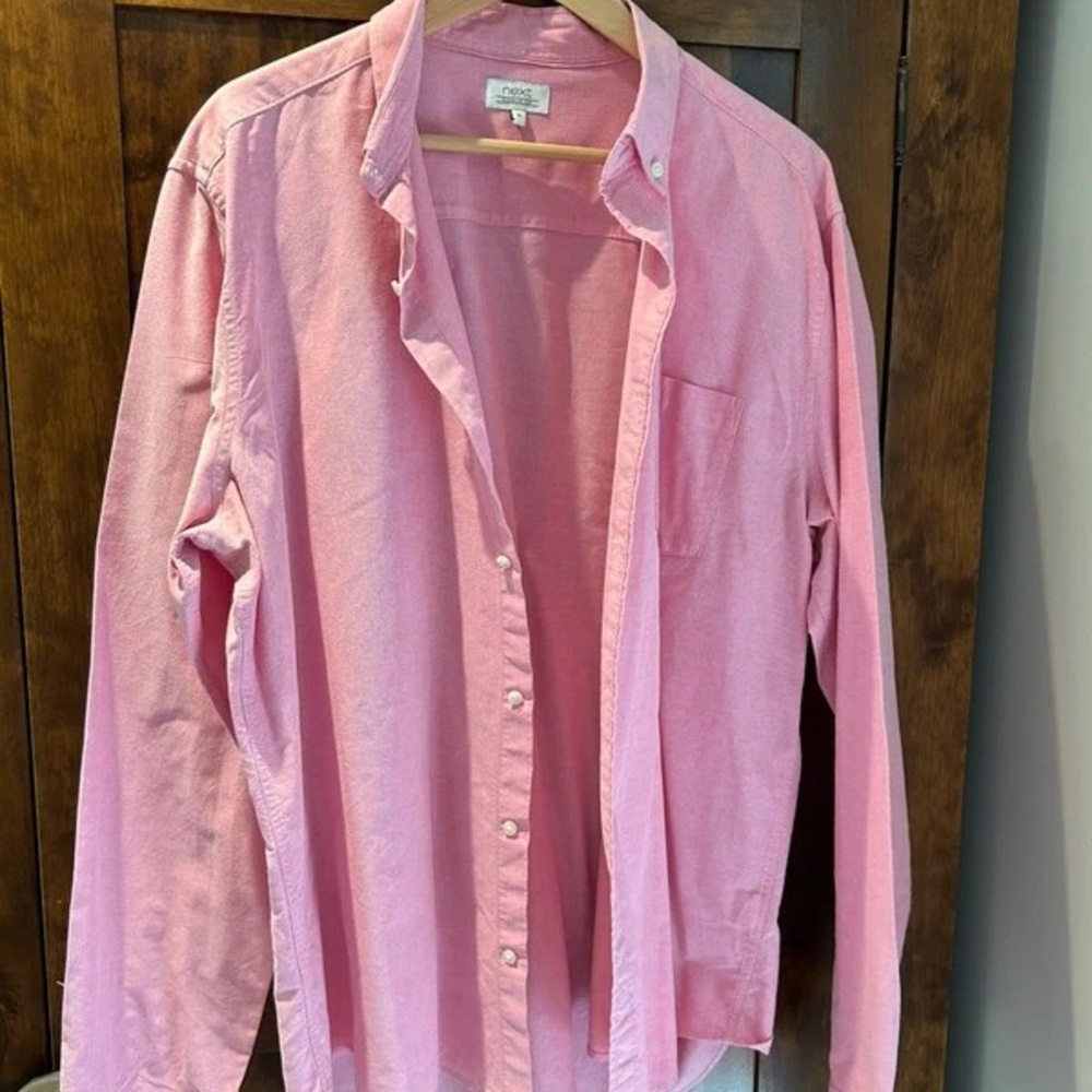 Forever 21 Pink Casual Button Down Shirt